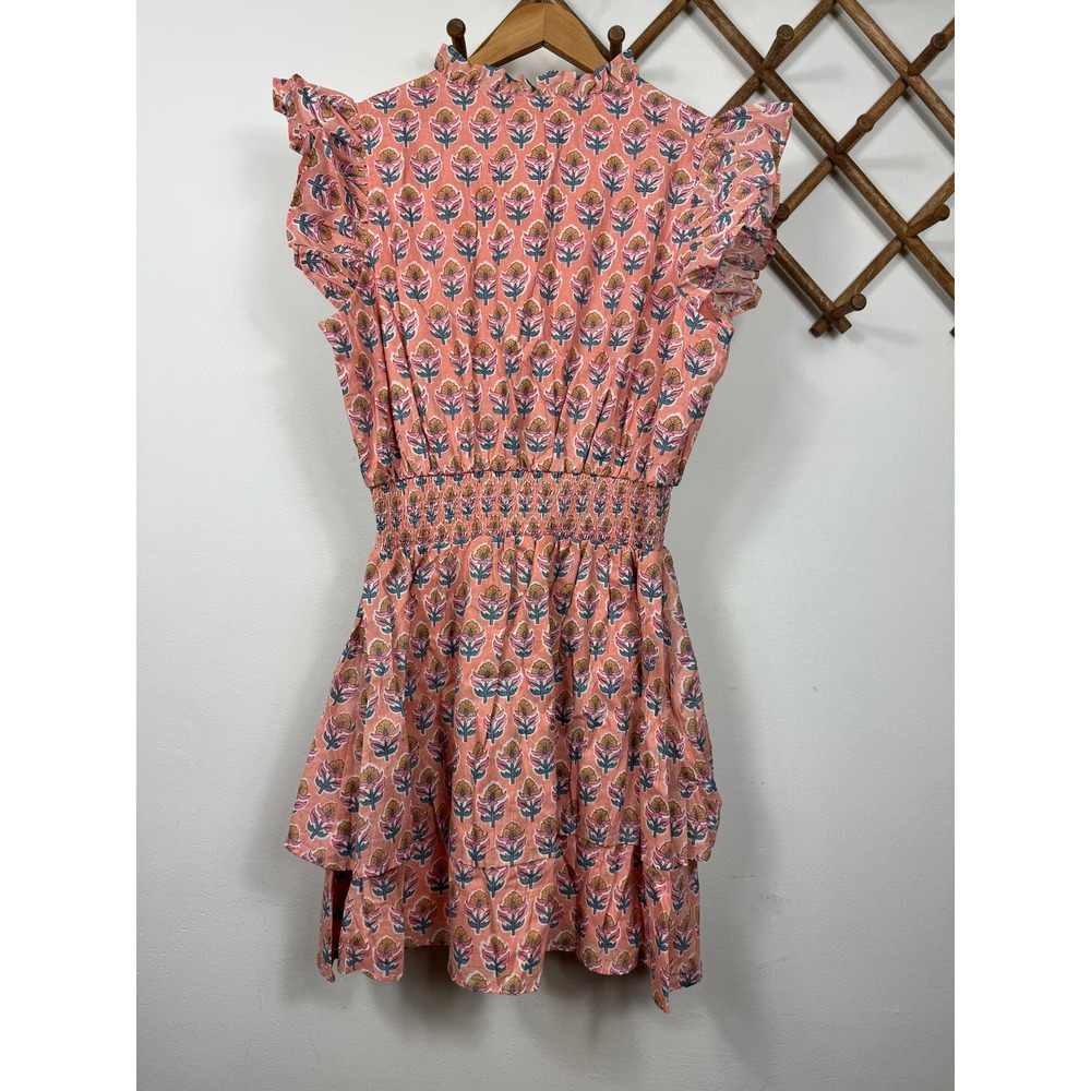 Marea Sarah Flutter Dress in Coral Multi Size XL - Picture 5 of 11